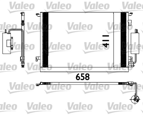 Конденсатор, кондиционер - 817648 VALEO