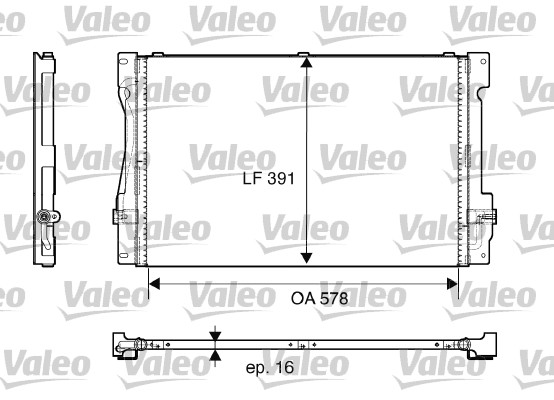 Condensatore, Climatizzatore - 817675 VALEO