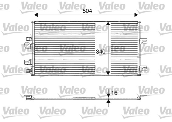 Condensatore, Climatizzatore - 817687 VALEO