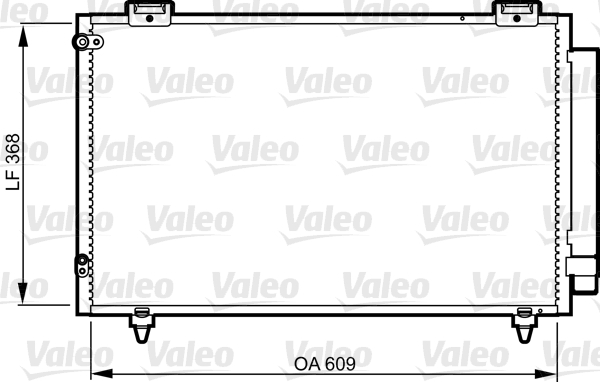 Condenser, air conditioning - 817805 VALEO