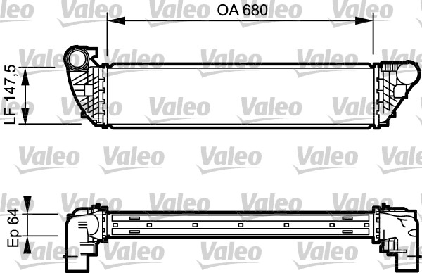Intercooler, charger - 817828 VALEO