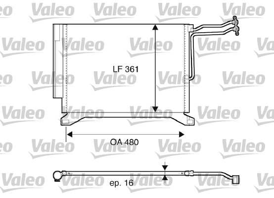 Condensatore, Climatizzatore - 817837 VALEO