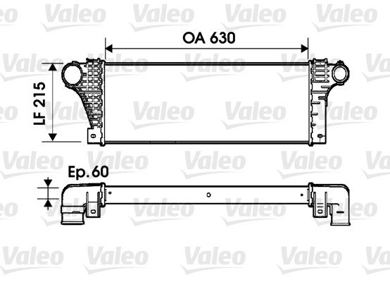 Intercooler, charger - 817941 VALEO
