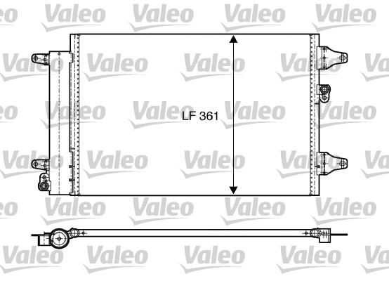 Конденсатор, кондиционер - 818004 VALEO