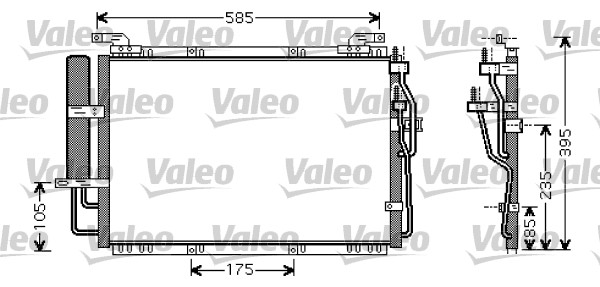 Condensatore, Climatizzatore - 818075 VALEO