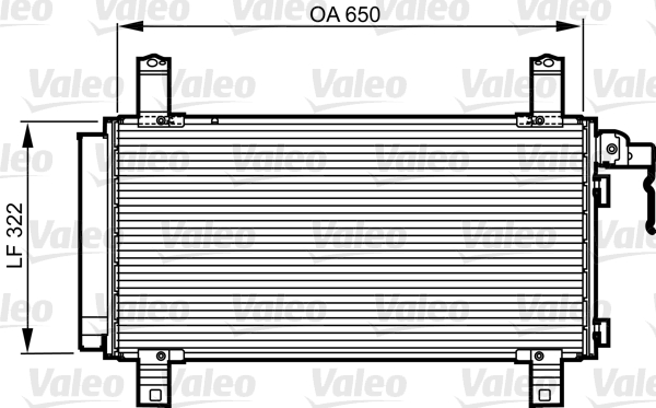Condenser, air conditioning - 818090 VALEO