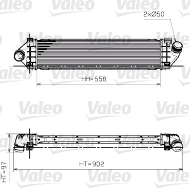 Ladeluftkühler - 818246 VALEO