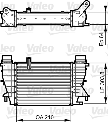 Intercooler, charger - 818251 VALEO