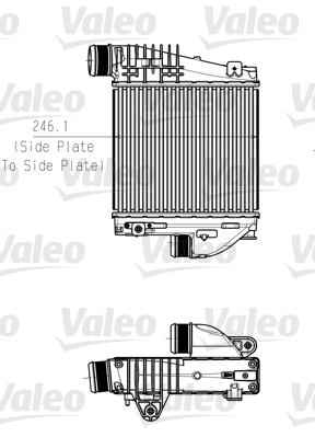 Intercooler, charger - 818290 VALEO