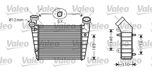 Intercooler, charger - 818720 VALEO