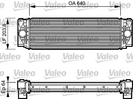 Intercooler, charger - 818732 VALEO