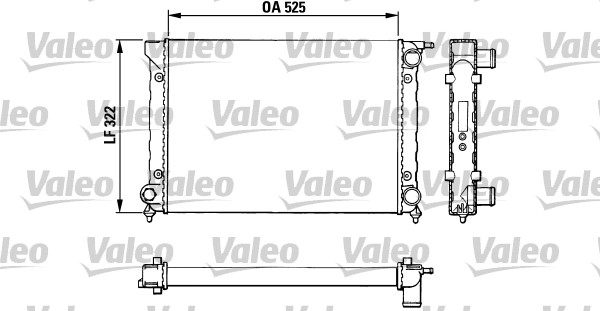 Kühler, Motorkühlung - 883727 VALEO