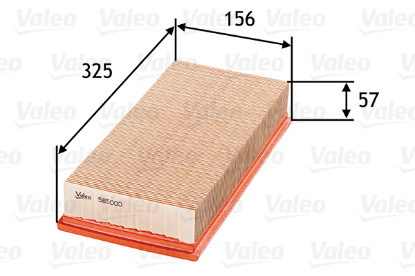 Filtro aria - 585000 VALEO