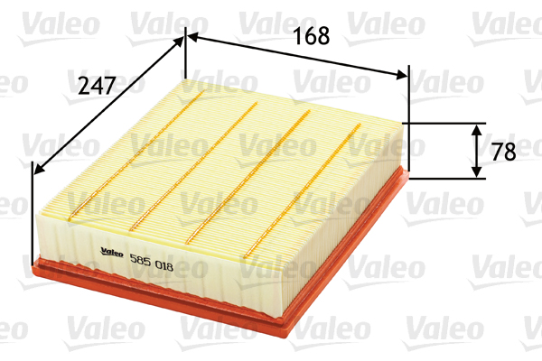 Filtro aria - 585018 VALEO