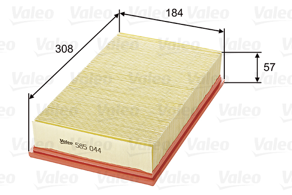 Filtro aria - 585044 VALEO