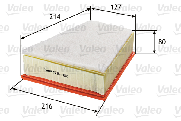Filtro aria - 585060 VALEO