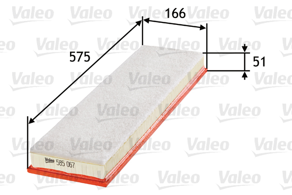 Filtro aria - 585067 VALEO
