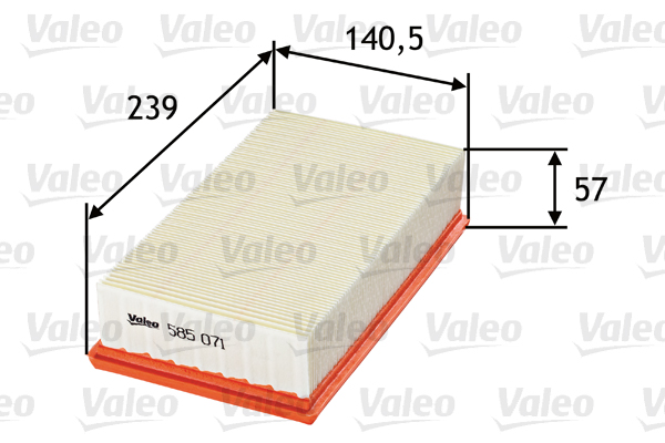 Filtro aria - 585071 VALEO