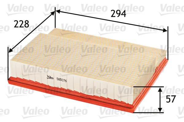 Filtro aria - 585076 VALEO