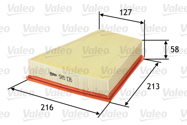 oro filtras - 585136 VALEO