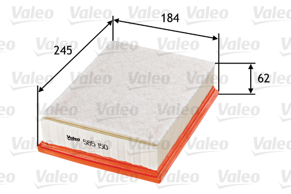 Воздушный фильтр - 585150 VALEO