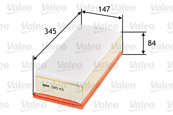 Filtro aria - 585151 VALEO