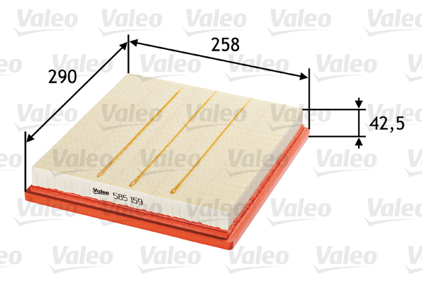 Filtro aria - 585159 VALEO