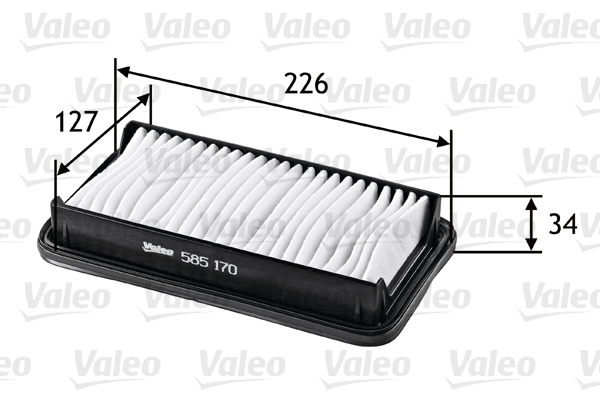 Filtro aria - 585170 VALEO