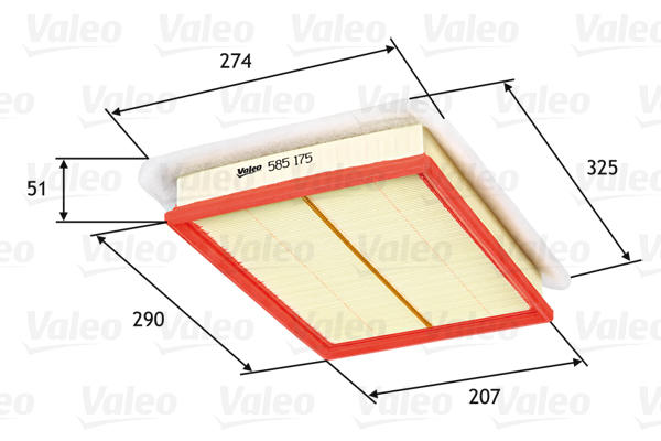 Air Filter - 585175 VALEO