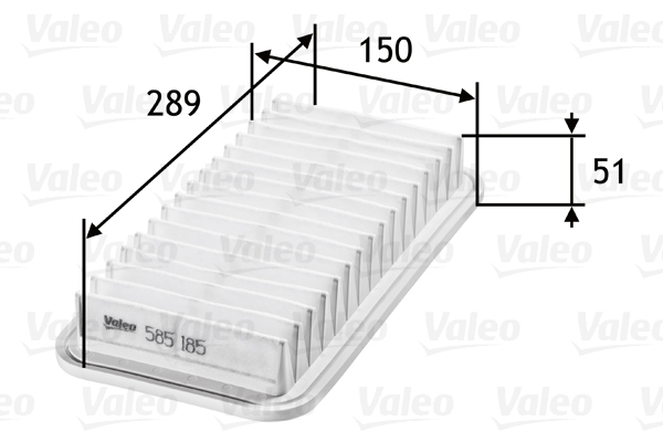 Filtro aria - 585185 VALEO