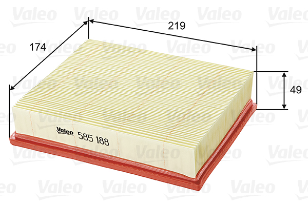 Filtro aria - 585188 VALEO