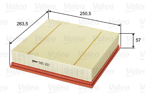 Filtro aria - 585207 VALEO