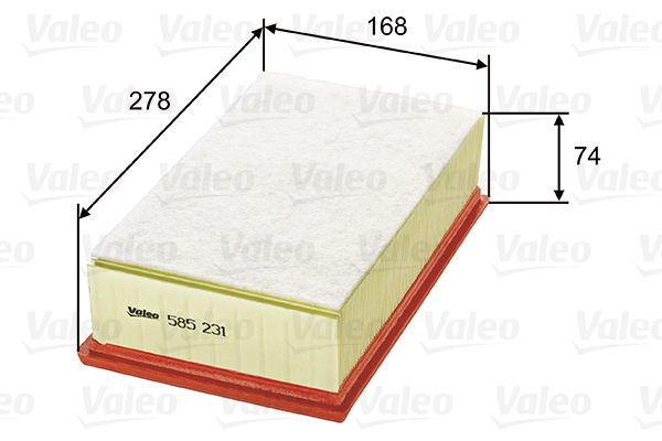 Filtro aria - 585231 VALEO