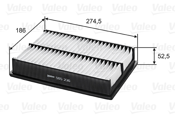 Filtro aria - 585236 VALEO