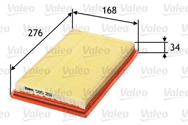 Filtro aria - 585251 VALEO