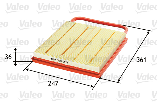 Filtro aria - 585259 VALEO