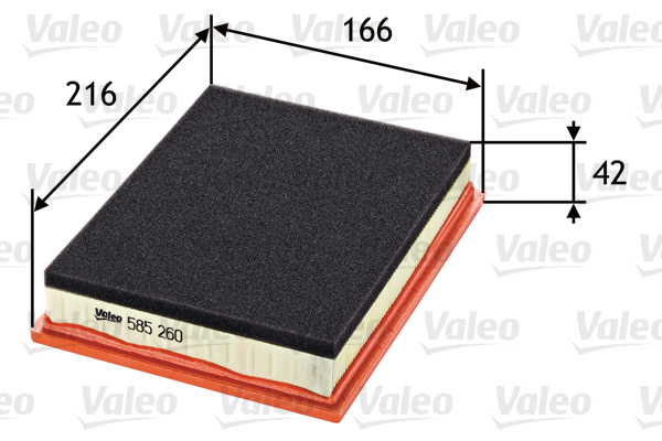 Filtro aria - 585260 VALEO