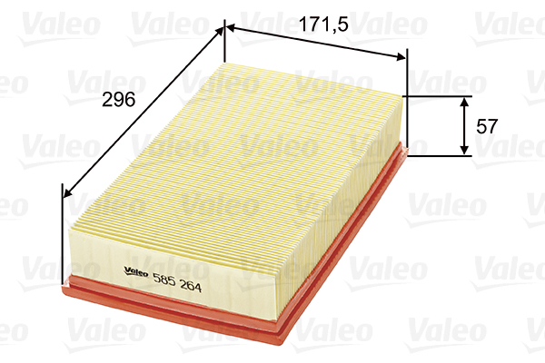 Filtro aria - 585264 VALEO