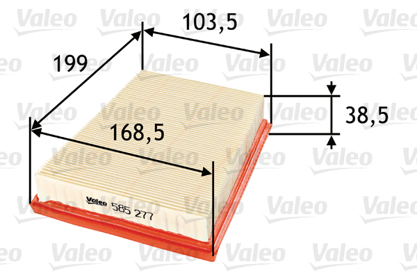 Filtro aria - 585277 VALEO