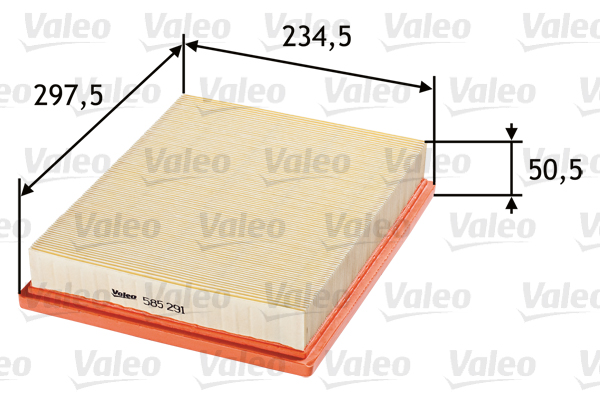 Filtro aria - 585291 VALEO