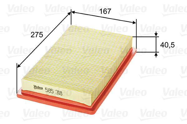 Filtro aria - 585318 VALEO