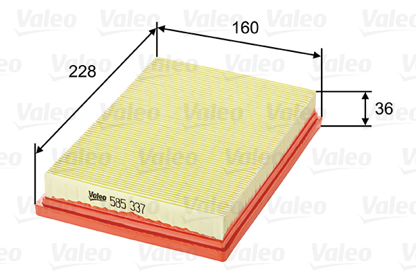 Filtro aria - 585337 VALEO