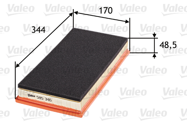 Filtro aria - 585346 VALEO