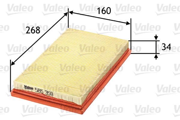 Filtro aria - 585359 VALEO