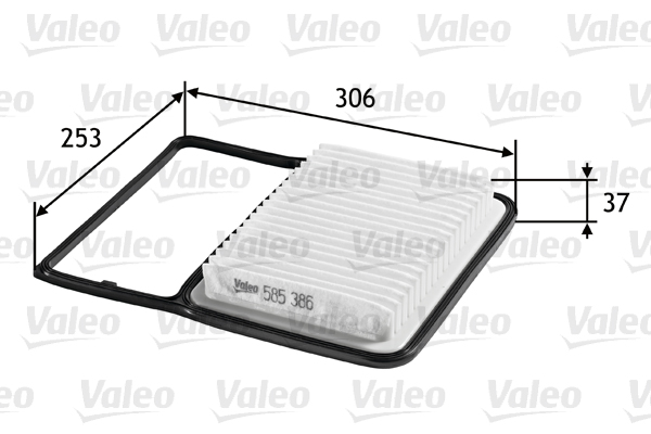 Filtro aria - 585386 VALEO