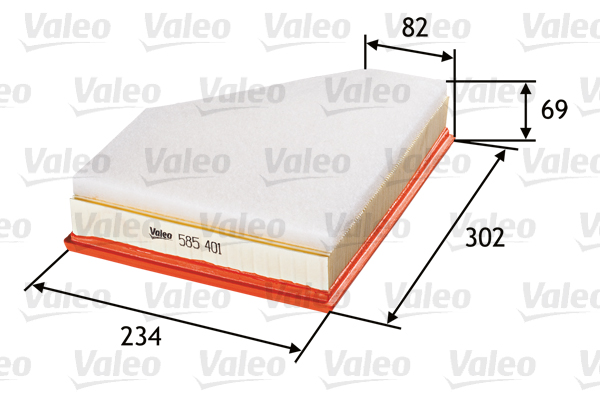 Filtro aria - 585401 VALEO