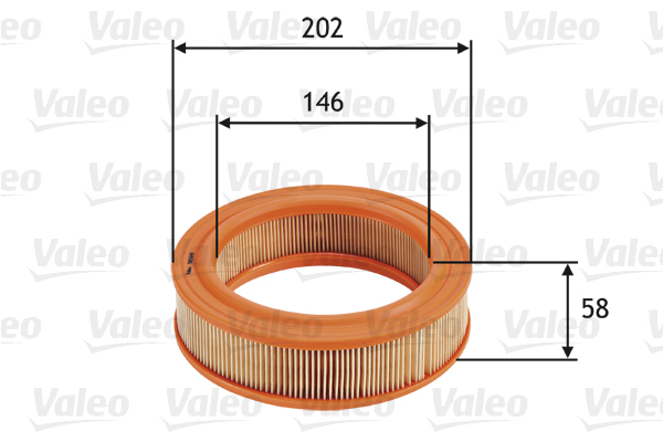 Filtro aria - 585644 VALEO