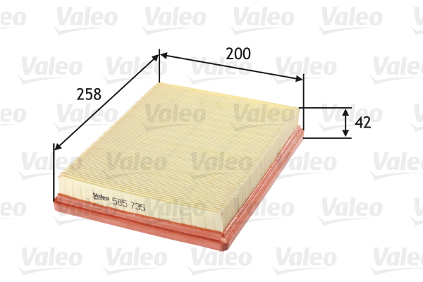 Filtro aria - 585735 VALEO