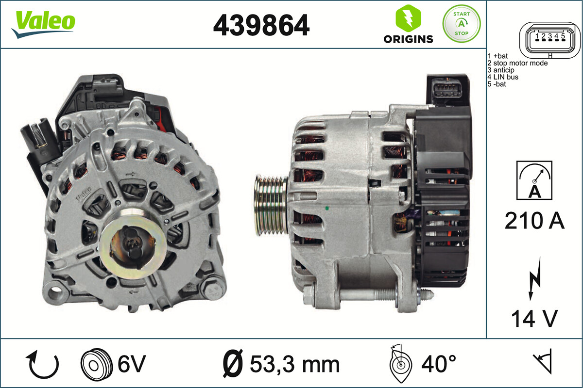 Startergenerator - 439864 VALEO