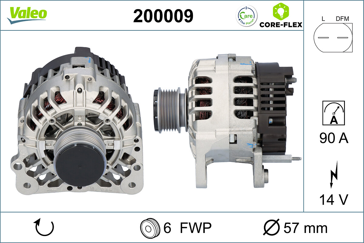 Alternatore - 200009 VALEO